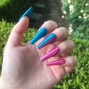 Cotton candy press ons